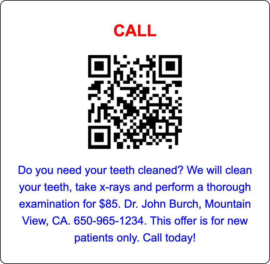 Teeth Cleaning Offer